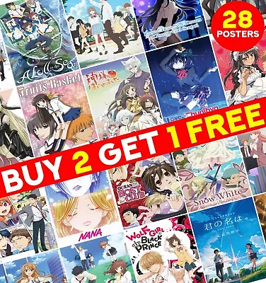 £4.29 • Buy Top Classic Romance Anime Series Poster Manga Home Room Decor Wall Art A2 A3 V1