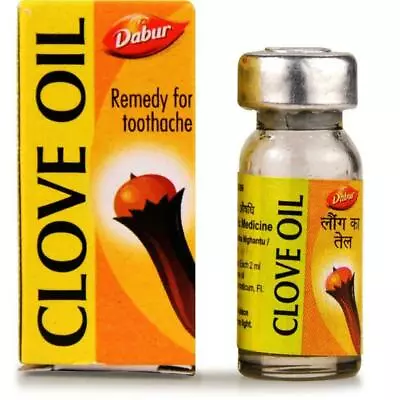 Dabur Ayurvedic Clove Oil 2ml Best Remedy For Relieving Tooth Ache BUY2 GET1 FRE • $6.26