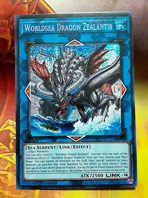 Yugioh Worldsea Dragon Zealantis Prismatic Secret MP23-EN193 1st NM • $1.85