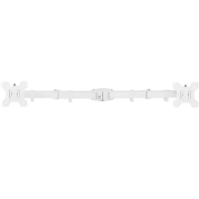 $34.99 • Buy VIVO White Fully Adjustable Dual Monitor Arm For Desk Mount Stand