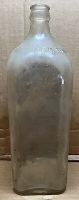 Vintage Veronica Mineral Water Clear Glass Bottle • $30