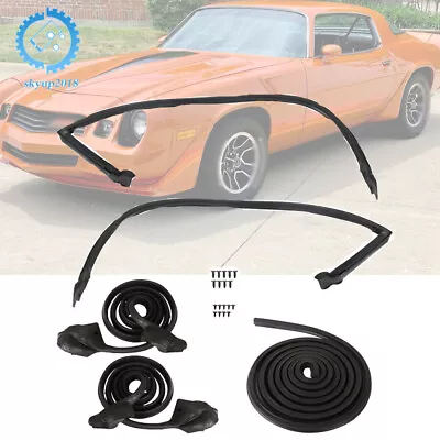 Weatherstrip Kit 5pcs Door Roofrail Trunk Fit For 1970-1981 Camaro Firebird TA • $197.98