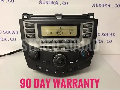 03-07 HONDA Accord Radio CD Player 2AC2 Manual Temp Climate Control  HO316  • $260