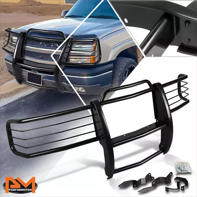 For 01-07 Chevy Silverado 1500-2500 HD Bumper Brush Grill Guard Protector Black • $262.89