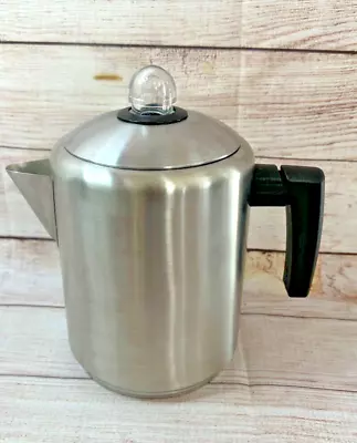 Copco Stove Top Percolator Coffee Pot 8 Cup Stainless Steel • $14.99