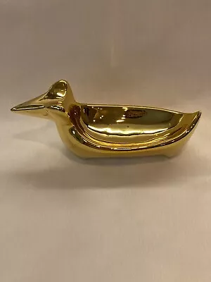 Dachshund Goldtone Ceramic Dog Trinket Jewelry Holder Gift LC Lauren Conrad • $15