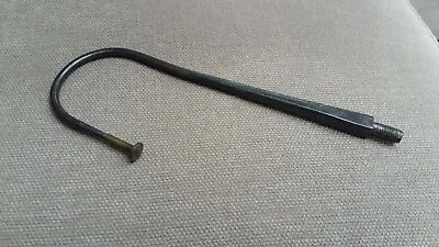 £19.99 • Buy 19th C HAND MADE IRON FISHING GAFF HEAD WITH THREADED BRASS PROTECTOR