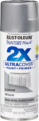 Silver Rust-Oleum American Accents 2X Ultra Cover Metallic Spray Paint 12 Oz New • $11.99