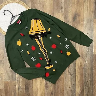 A Christmas Story Leg Lamp Light-Up Ugly Christmas Sweater Mens Medium • $13.63
