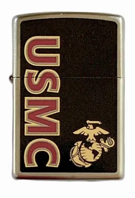 Zippo Windproof USMC Lighter With Marine Corp Logo  97257 New In Box • $21.72