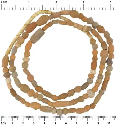 Antique Terracotta Clay Beads African Tribal Jewelry Mali 400-500 Years Old • $11.95