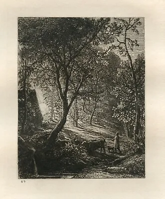 £738.08 • Buy Samuel Palmer Original Etching - Sunset Printed In 1880