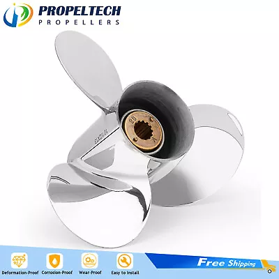 10-3/8  X14  Boat Propeller Stainless Steel For Mercury Engine 25-70HP 13 Tooth • $175.99