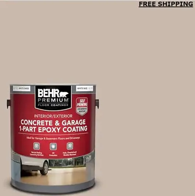 Epoxy Paint 1 Gal Armadillo Concrete Garage Basement Floor Patio Driveway Satin • $59.70