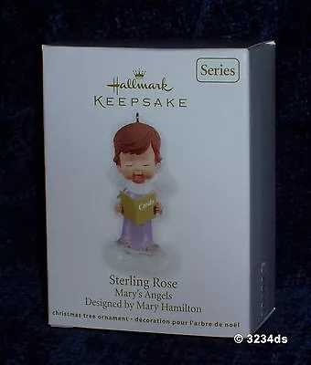 NEW 2012 Hallmark STERLING ROSE #25 Mary's Angels Ornament Series Mary Hamilton • $6.95