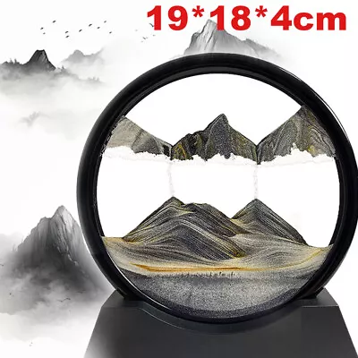NEW 3D Moving Sand Frame Art Pictures Glass Sandscape In Motion Display Flowing • £10.95