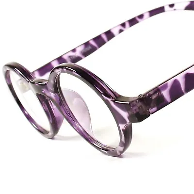 Vintage Retro Hippie Mens Womens 80's Clear Lens Eye Glasses Round Frame E34C • $14.99