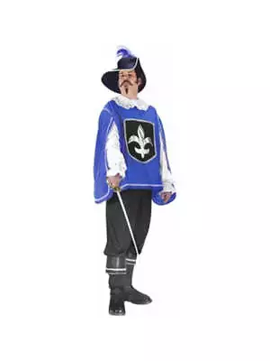 Adult Blue Musketeer Costume Color: Blue Size: Standard Size • $59.99