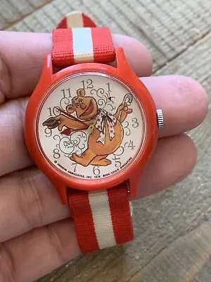 Vintage WORKING 1979 Fozzie The Bear MUPPETS JIM HENSON Picco WIND UP WATCH Cute • $39.99