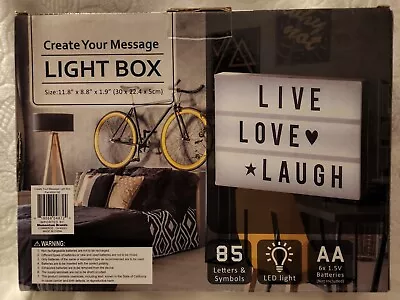 Brand New Message Cinema Light Marquee Sign Box Create Your Own Message • $8.99