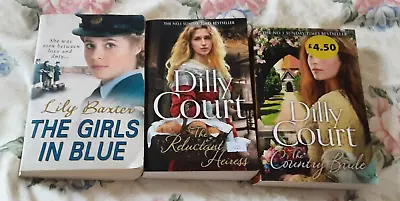 3 Paperbacks 2 Dilly Courts & 1 Lily Baxter Details Of Titles In Write Up • £1.50