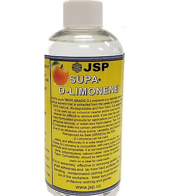 SUPA ®  D-LIMONENE 100% Pure TECHNICAL GRADE 8oz • $14.99