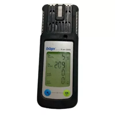 Drager X-am 2000 Handheld Multi-gas Monitor O2/CO/H2S/LEL -20°c Ta +50/40°c • $79.99