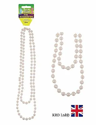 150cm Long PEARL NECKLACE Bead Rope Chain Vintage Wedding Bridal Costume NEW UK • £3.07