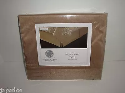 Macy's Martha Stewart Dreamtime Twin Bed Skirt Solid Color Pleated Hem Bronze • $25