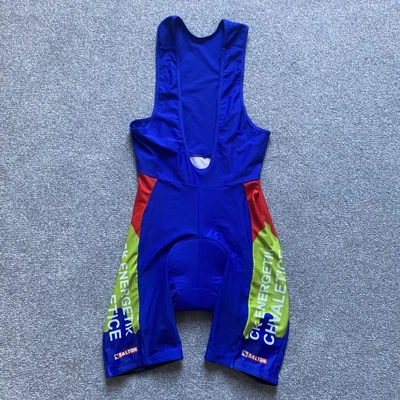 £19.99 • Buy Cycling Bib Shorts Vest Size XL Mens Lycra Blue    H