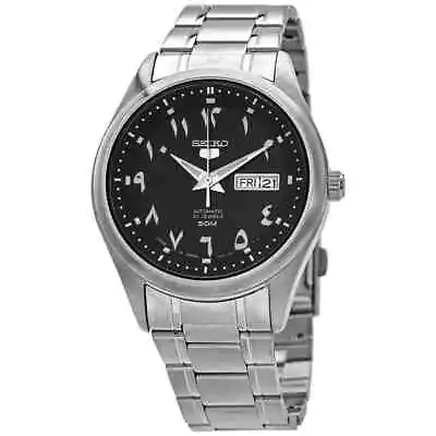 Seiko 5 Automatic Black Arabic Dial Men's Watch SNKP21J1 • $154