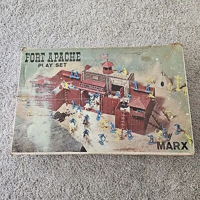 Fort Apache 3681 Play Set BOX ONLY Marx Toys Vintage • $34.95