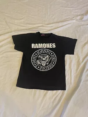 Ramones 1234 Presidential Seal Logo Black White Band Tee T-shirt Medium • $12.74