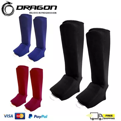 MMA Leg Foot Guards Muay Thai Shin Instep Pads Kick Boxing Guard Protector • $8.99