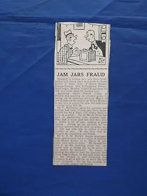 JAMES KEILLER & SONS DUNDEE SCOTLAND - JAM JARS FRAUD - COURT CASE C1946  • £5