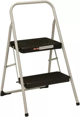 Cosco 2-Step Household Folding Step Stool Gray 17.3 D X 28.2 W X 17.9 H  • $67.86