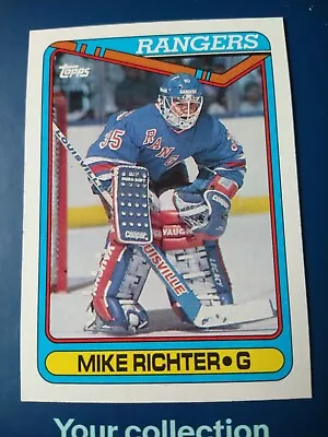 1990 Topps Hockey Mike Richter #330 New York Rangers Rookie RC • $0.99