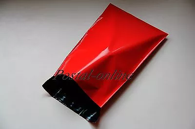  RED Postal Postage Mailing Poly Bags 6x9 12x16 10x14 100 200 500 1000 Sacks NEW • £58.99