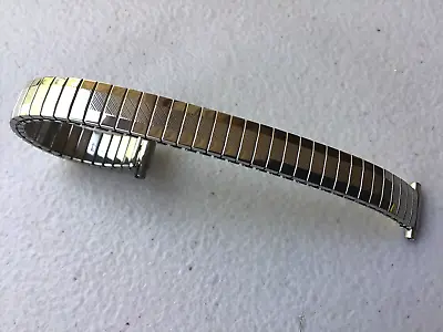 Womens Speidel Twist-O-Flex Metal Watch Band 11-14mm Silver Tone NOS Vintage • $17.99