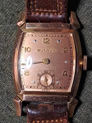 $125 • Buy Vtg. 14k Rose Rolled Gold Plate Bulova 17 Jewels Cal. 10bc Art Deco Ladies Watch