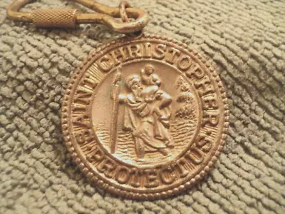 Vintage St. Christopher Medal Silver Toned • $2.99