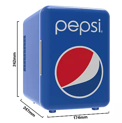 Portable 6 Can Mini Retro Beverage Fridge - Blue • $26.58