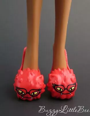 Monster High Doll Ghoulia Yelps Dead Tired Red Monster Slippers Shoes • $11.24