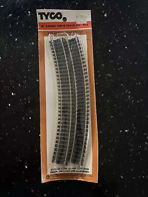 Tyco 18  Radius Curve Train Track 4 Sections 918 Nrfp Nip Nos Vintage Nos • $11.49