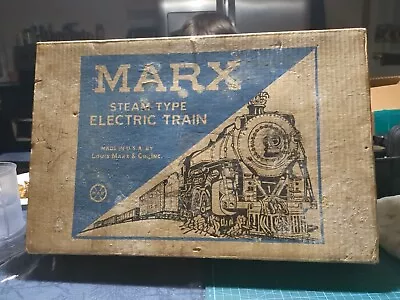 Vintage Louis Marx Stesm TypeElectric Train Set With Track & Origional Box 24235 • $100