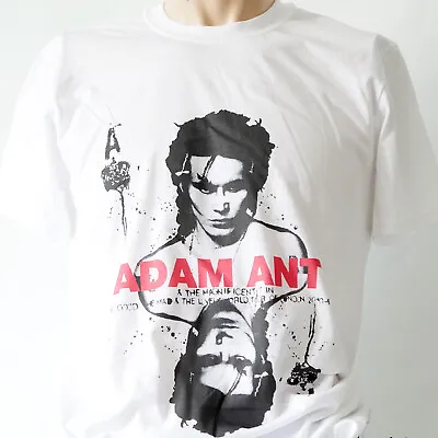 $16.73 • Buy Adam Ant New Wave Punk Rock Short Sleeve White Unisex T-shirt S-3XL
