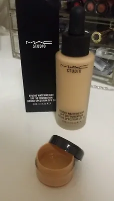 £11.15 • Buy Authentic *SAMPLE 2.5ml* MAC Studio Waterweight Foundation NC35 Twist Container
