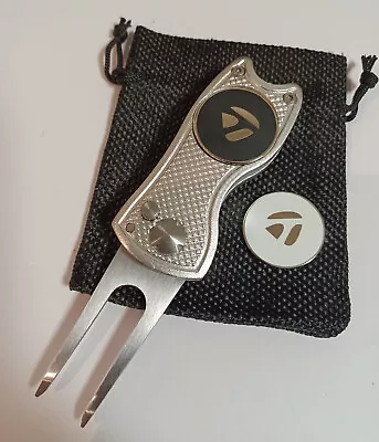 £8.95 • Buy TaylorMade Ball Marker & Metal Switchblade Divot Tool Sets