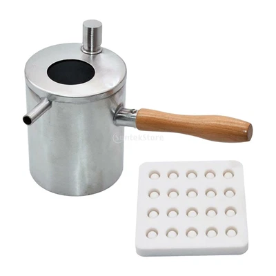 £49.01 • Buy Beeswax Melting Pot Wood Handle DIY Kit Tools Light Weight Heat Resistant