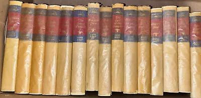 Zane Grey Walter Black Collection 75 Book Set W/Covers & W/27 Flyers Camp Robber • $800